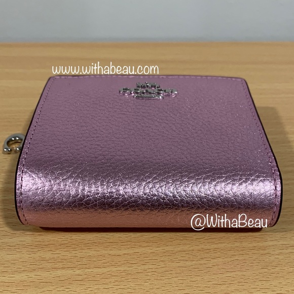 Coach Snap Wallet - Silver/Metallic Lilac (Limited Edition) - Picture 3 of 10